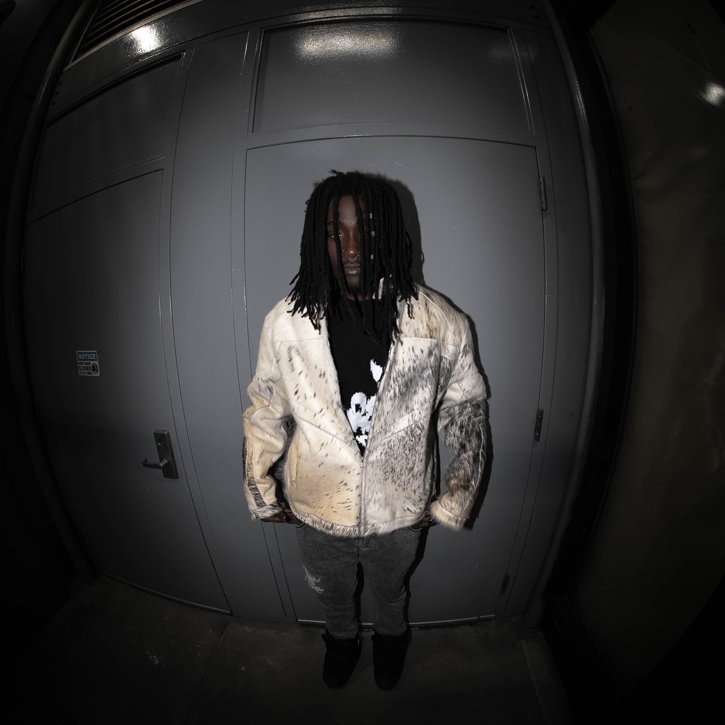 Parasocial Kids Cowhide Moto Jacket